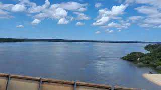 Travessia da ponte sobre o Rio Araguaia Araguaia River between Tocantins and Pará States [upl. by Anyotal]