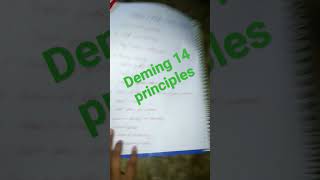 Deming 14 principles KARUNAEDUCATION✌️ [upl. by Attelrak]