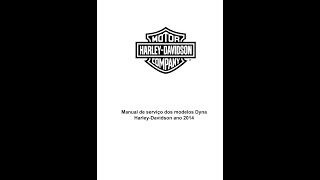 Manual De Serviços  Harley Davidson  Dyna Models  2014 [upl. by Hannus562]