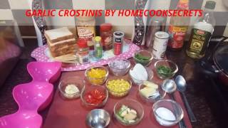 veggie discscrostinis  pizza italian appetizer snacks how to make veggie discs easy step [upl. by Barcus]