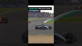 Lewis Hamilton Overtakes George Russell to LEAD the British Grand Prix [upl. by Airdnahs]