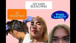 DIY HAIR BLEACHING  PAANO MAG BLEACH  BLACK TO ASH GRAY HAIR COLOR PHILIPPINES [upl. by Clymer]