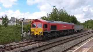 Class 59s at Yate with 4800 tonne test train 4th May 2017 [upl. by Manchester625]