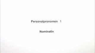 Die Personalpronomen in der Grundform Nominativ  Deutsch  Grammatik [upl. by Nbi]