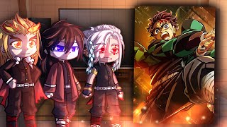 Hashiras React to Kamado Tanjiro  Demon Slayer  Gacha React [upl. by Goraud]