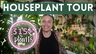 HOUSEPLANT TOUR 2024  My entire 315 indoor plant collection rare and common [upl. by Bonina]