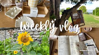 Weekly vlog 1  papeterie journaling haul action et BampM vie quotidienne [upl. by Ailecnarf]