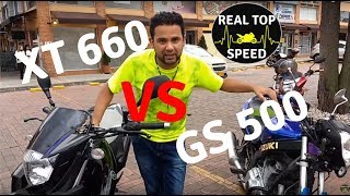 CUAL COMPRAR YAMAHA XT 660R VS SUZUKI GS 500 TOP SPEED MAXIMA VELOCIDAD RECOMENDACIONES [upl. by Binny239]