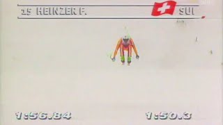 Franz Heinzer wins downhill Kitzbühel 1992 [upl. by Eeresed]