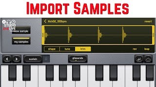 How to import samples in GarageBand iOS iPhoneiPad [upl. by Graehme]