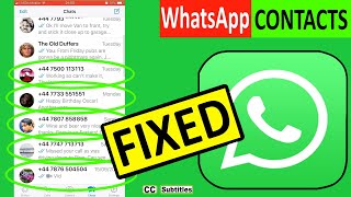 iPhone WhatsApp contacts not showing names FIXED [upl. by Alena79]