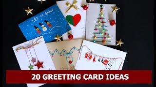 20 DIY Handmade Christmas Card Ideas  Easy Christmas Greeting Card Making Ideas By Aloha Crafts [upl. by Ahsaelat]