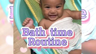 3 month old baby Bath time routine [upl. by Oiramal203]