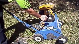 Lawn Scarifier Dethatcher Demo Tait St 2011AVI [upl. by Nahtnaoj]