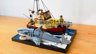 Lego JAWS diorama  Its on LEGO Ideas it may become a real set [upl. by Dahlstrom636]