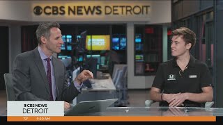 IndyCar driver Marcus Armstrong talks Detroit Grand Prix [upl. by Klina]