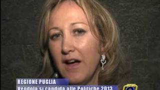 REGIONE PUGLIA  Vendola si candida alle Politiche 2013 [upl. by Sine]