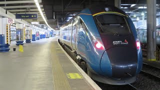 Brand New Avanti Class 805s In Service  805005 departs London Euston and sets off the fire alarms [upl. by Eima668]