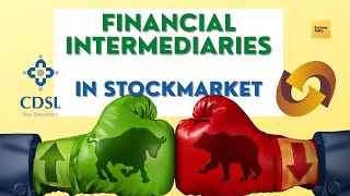 Financial Intermediaries in Stock Market SEBI NSDL CDSL NSE BSE etc [upl. by Amre]