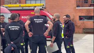 Operativo de bomberos para colaborar en Valencia [upl. by Odericus]