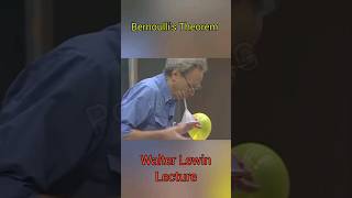 Understanding Bernoullis Theorem Walter Lewin Lecture shorts physics [upl. by Yreved656]