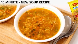 Maggi Soup Recipe  Comforting Veg Noodles Soup in 10 Minute  CookingShooking [upl. by Stone689]