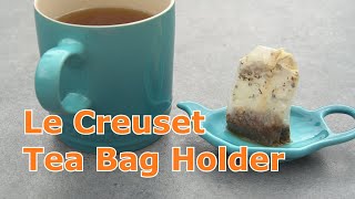 Le Creuset TEA BAG HOLDER Caribbean  UNBOXING amp REVIEW [upl. by Scarface]