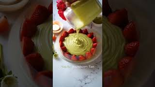 Matcha Strawberry Cheesecake 🍰 Easy recipe [upl. by Eirelav918]