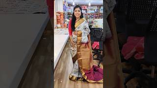 Paper Pattu saree shorts coloursoflife pattusarees kanchpattu [upl. by Alastair]