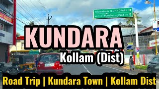 Kundara  Kundara Town  Kundara Kollam  Road Trip  Kollam District  City Drive [upl. by Sallad]