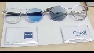 Compare Zeiss PhotoFusion Blue and Essilor Transitions Gen 8 Sapphire Blue Lenses [upl. by Obe]