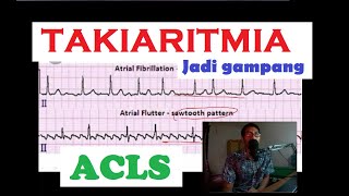 ACLS Algoritma Tachyaritmia Atrial Flutter SVT Atrial Fibrilasi VT VF UKMPPD Kardio Interna [upl. by Attlee]