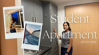 Student Apartment in Germany  360€ Studio Apartment  Amenities in 19 sqm studentenwohnung [upl. by Naes]