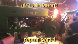 51 1943 John Deere H repair part 1 [upl. by Philippine52]