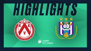 KV Kortrijk  RSC Anderlecht hoogtepunten [upl. by Eletnahc744]