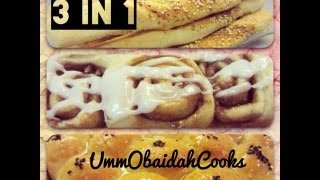 Ramadan Special 3 3 in 1  Make 3 different recipes with 1 batch of standard dough [upl. by Ientirb]