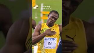 Usain Bolt 100m world record 100m shorts usainbolt [upl. by Laekcim]