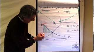 Consumer Surplus Producer Surplus and Deadweight Loss [upl. by Battista]