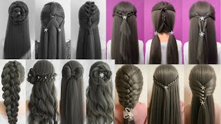 4 open advance hairstyle  trendy hairstyle latest amazing ponytail hairstyle  beautiful hairstyle [upl. by Ocsirf318]