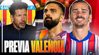 ¡LA PRIMERA DE 7 BATALLAS  PREVIA Y ALINEACIONES DEL ATLETI  VALENCIA [upl. by Odrareg]