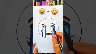 😭😆  Guess the mixed emoji Satisfying Art 🧐 shorts emoji art laughoutloud [upl. by Puff]