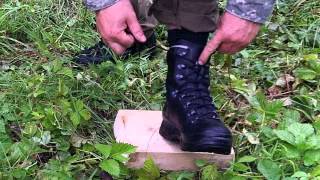 Mountain Boot tie Tip Haix boots [upl. by Kussell]