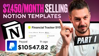 Create and Sell Notion Templates How I Made 7450Month [upl. by Hesoj366]