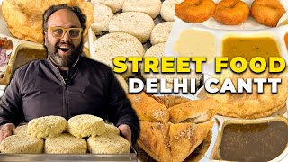 Mohalla Aapka DELHI CANTT  Chole Bhature Sambar Vada Aggarwal Lassi  Milkos Milk Cake [upl. by Gerhan]