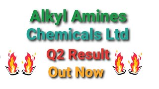 Alkyl Amines Chemicals Limited  Q2 Result  Shandar Result [upl. by Naegem]