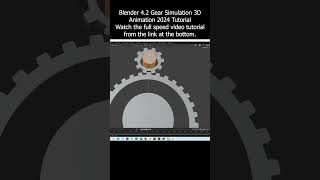 Blender 42 Gear Simulation 3D Animation 2024 Tutorial blender gear driver 3danimation tutorial [upl. by Leund]