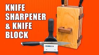 How to Make an Easy Knife Block amp MPower Knife Sharpener Review [upl. by Durman]