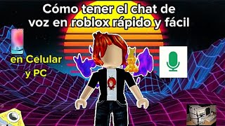 Cómo activar el chat de voz en Roblox Rápido y fácil celular roblox pc [upl. by Nrubyar]