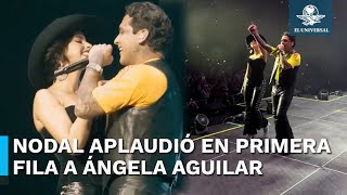 Captan a Ángela Aguilar y Christian Nodal muy románticos durante concierto en Colombia [upl. by Iasi]