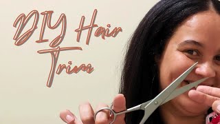 TRIM your SPLITENDS at home  easy DIY [upl. by Hada]